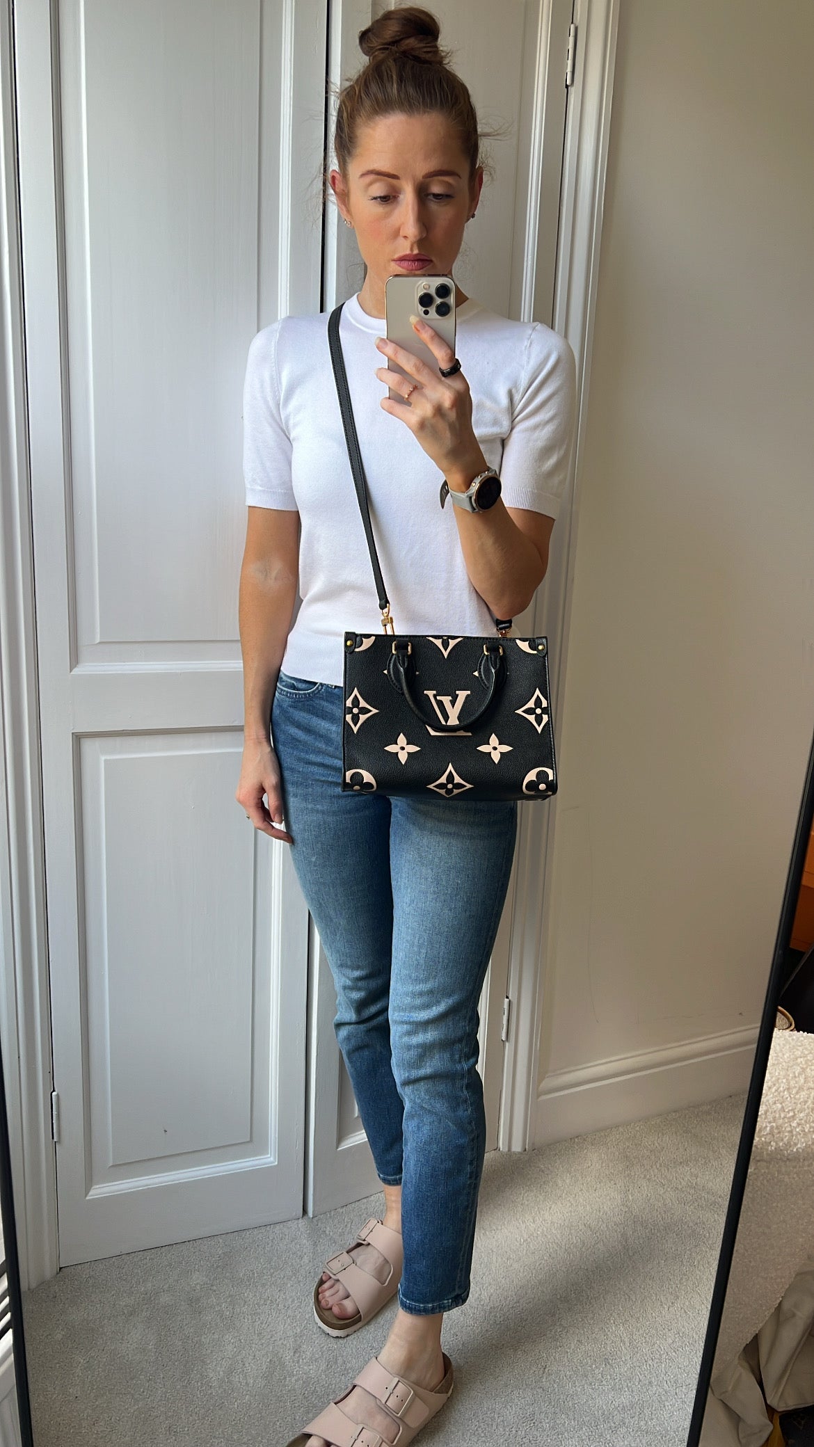 Louis Vuitton On the Go Bicolour PM Empreinte (RRP £2,520)