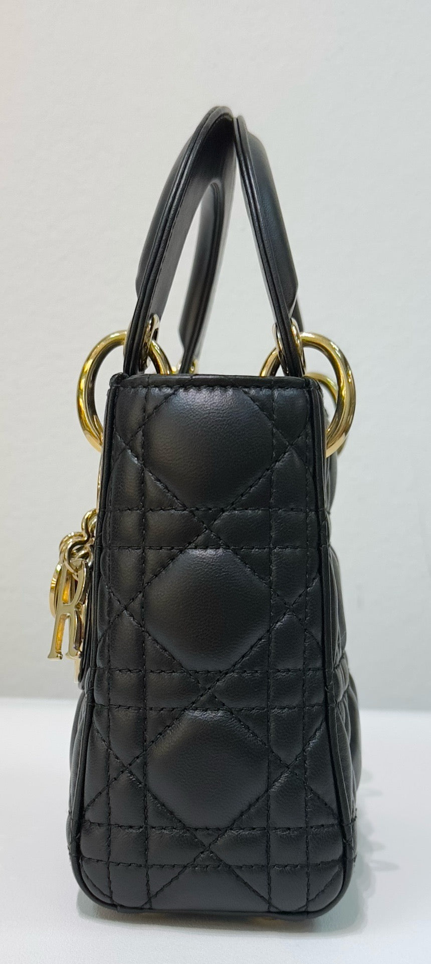 Christian Dior Mini Lambskin Cannage Lady Dior Black