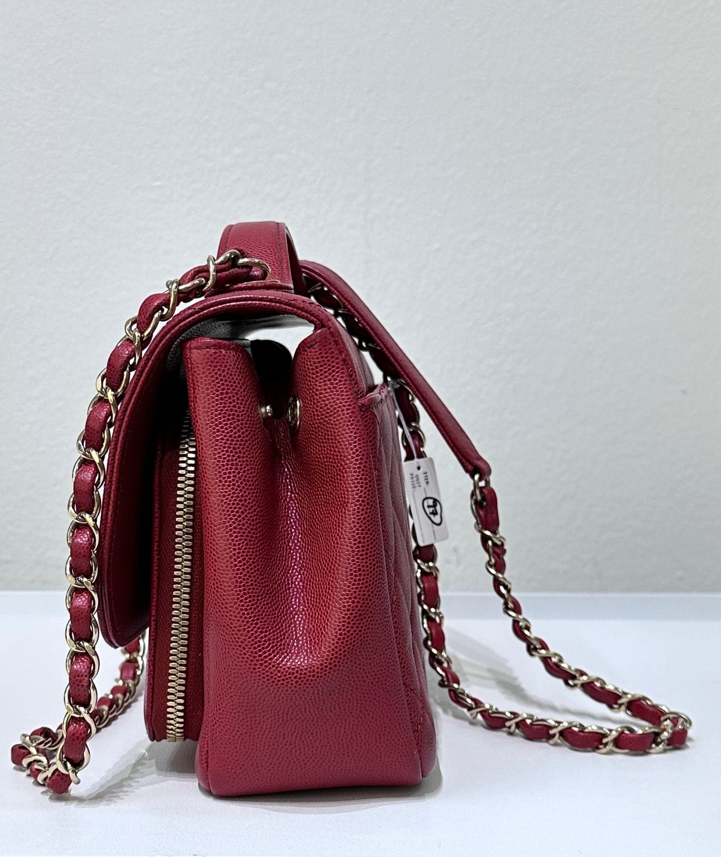 CHANEL Small Business Affinity Bag Red