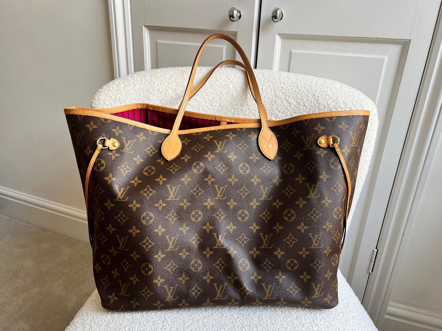 Louis Vuitton Neverfull GM Monogram Pivoine Interior (RRP £1,470)