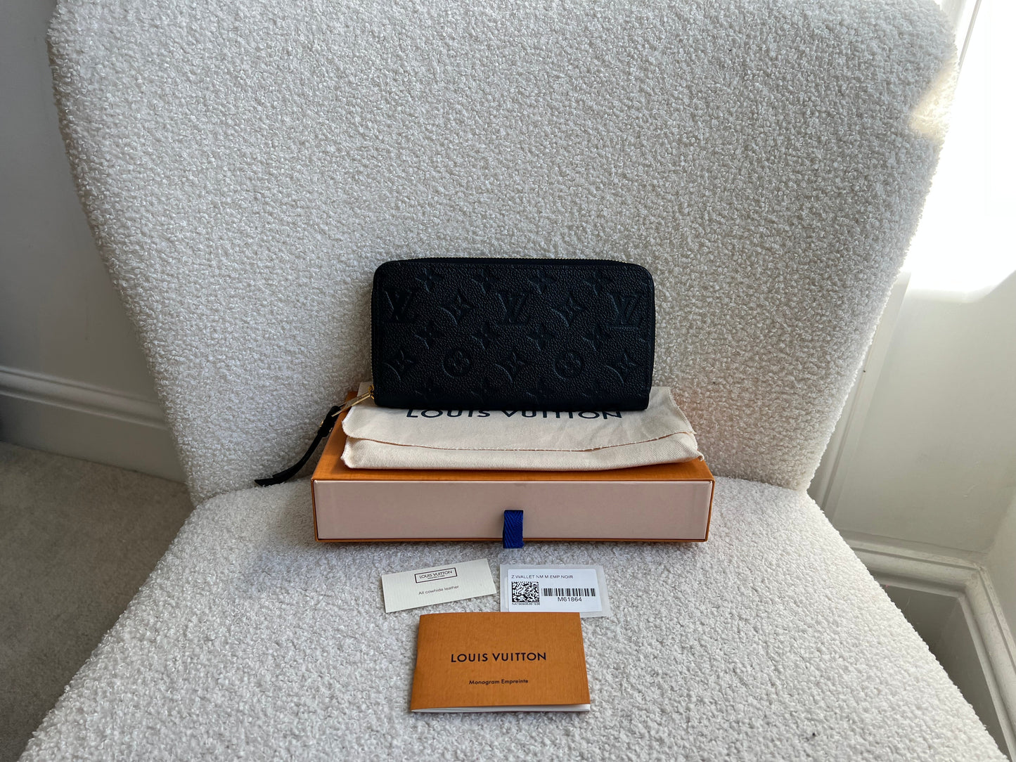 Louis Vuitton Zippy Wallet in Black Empreinte (RRP £740)