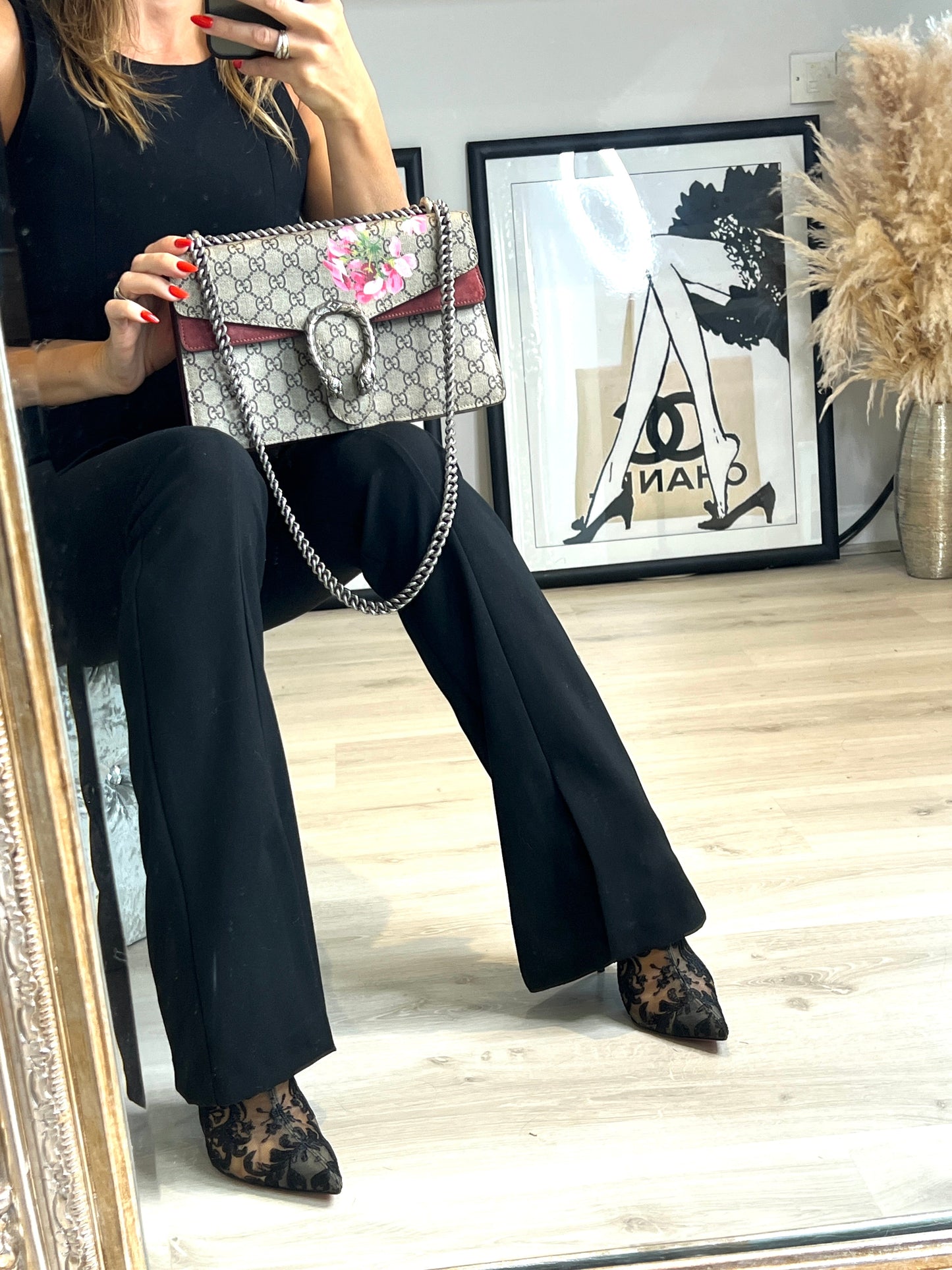 Gucci Dionysus GG Blooms Supreme Shoulder Bag Preloved