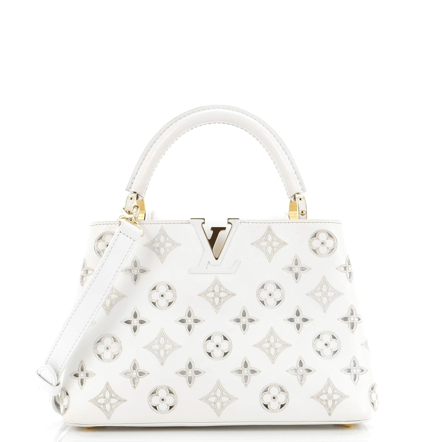 Louis Vuitton Capucines Bag Monogram Cutout Broderie Leather BB