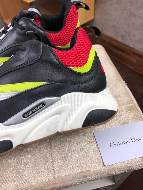 Christian Dior B22 Yellow Red Sneaker