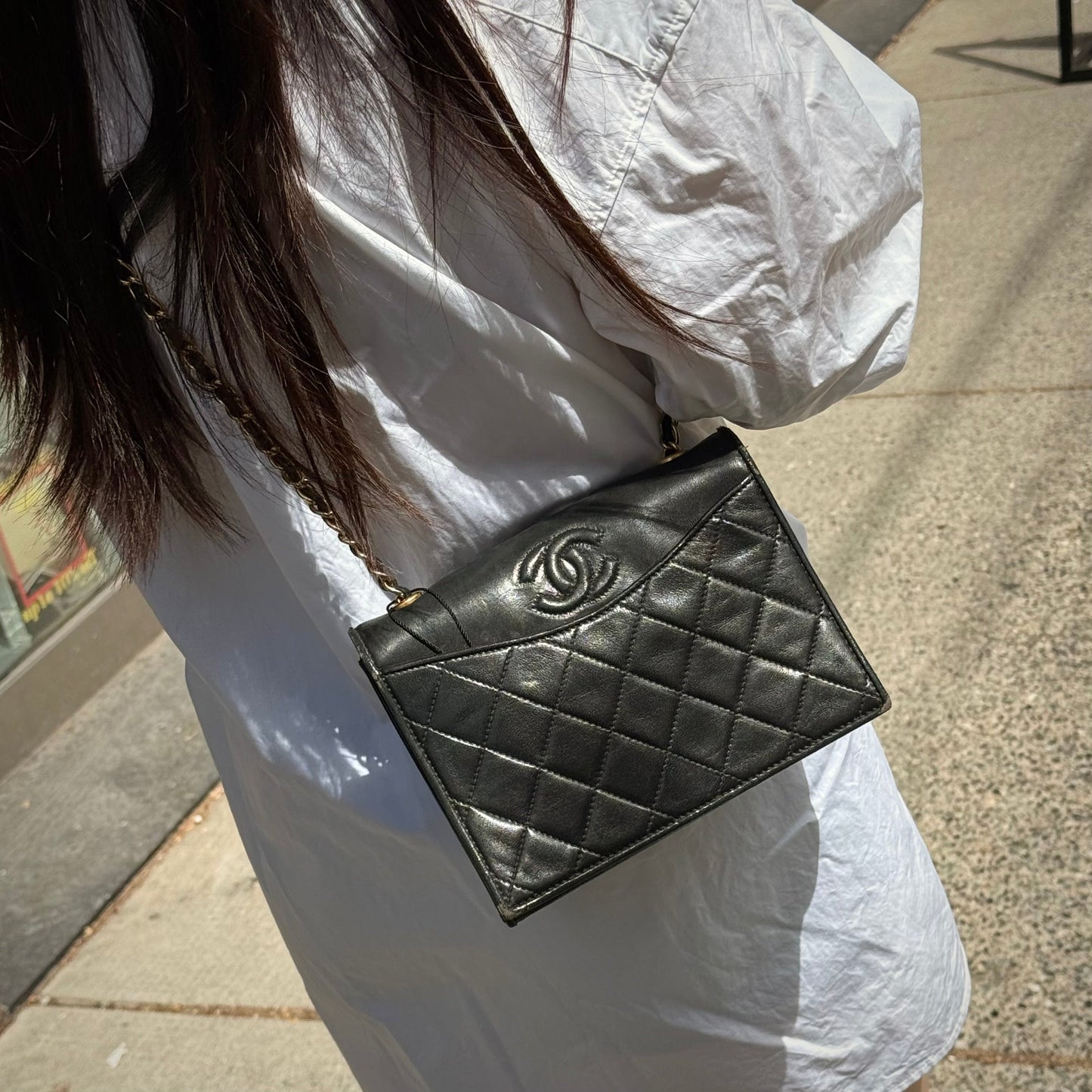 Chanel CC Vintage Quilted Flap Bag