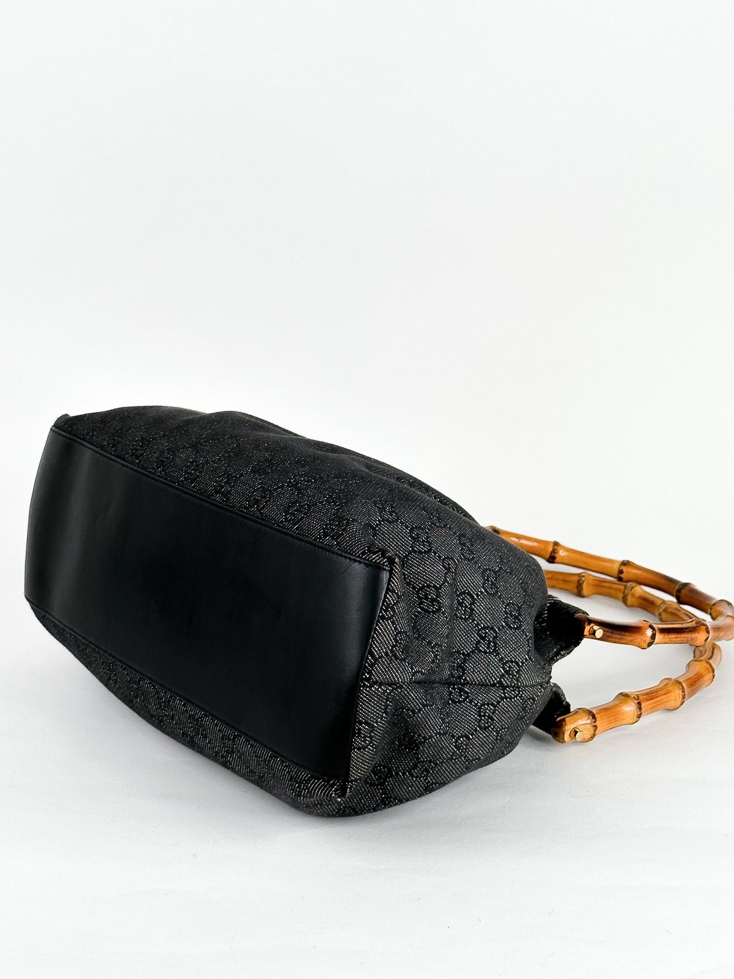 Gucci Bamboo GG Canvas Handbag