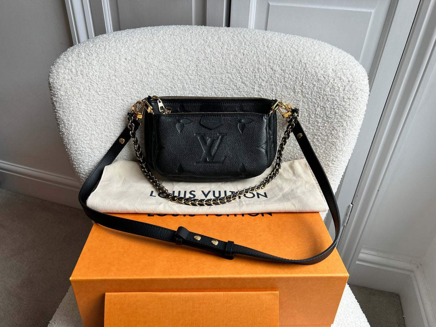 Louis Vuitton Multi Pochette Accessoires Black Empreinte (RRP £2170)