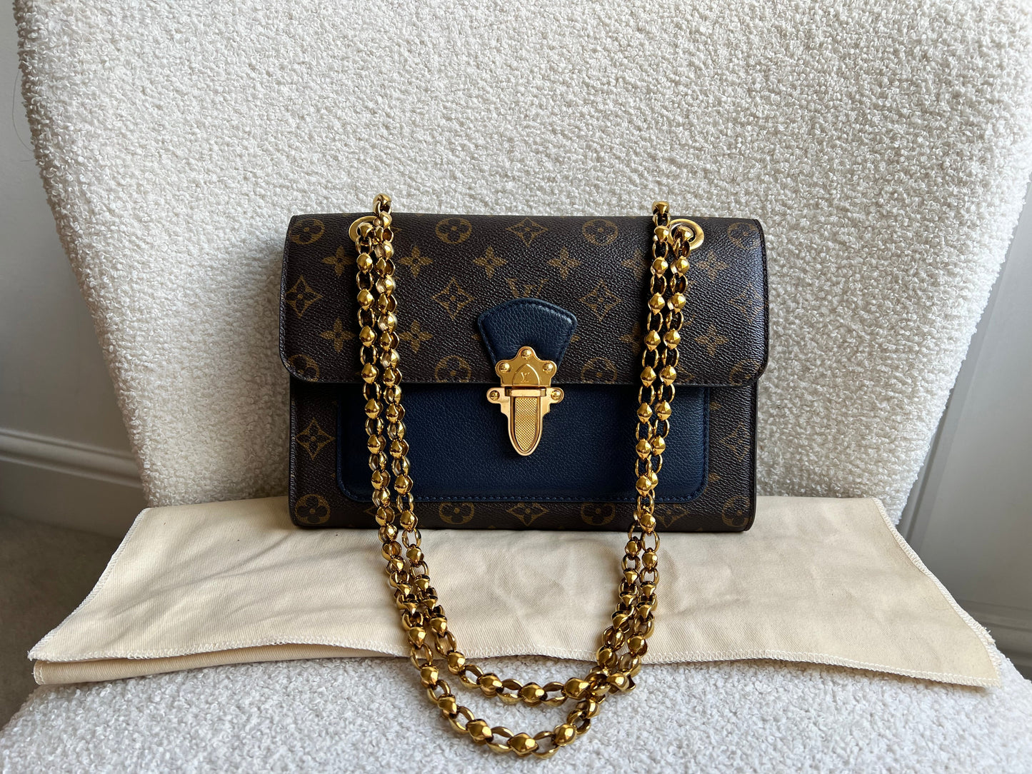 Louis Vuitton Victoire Monogram and Navy (RRP £2000)