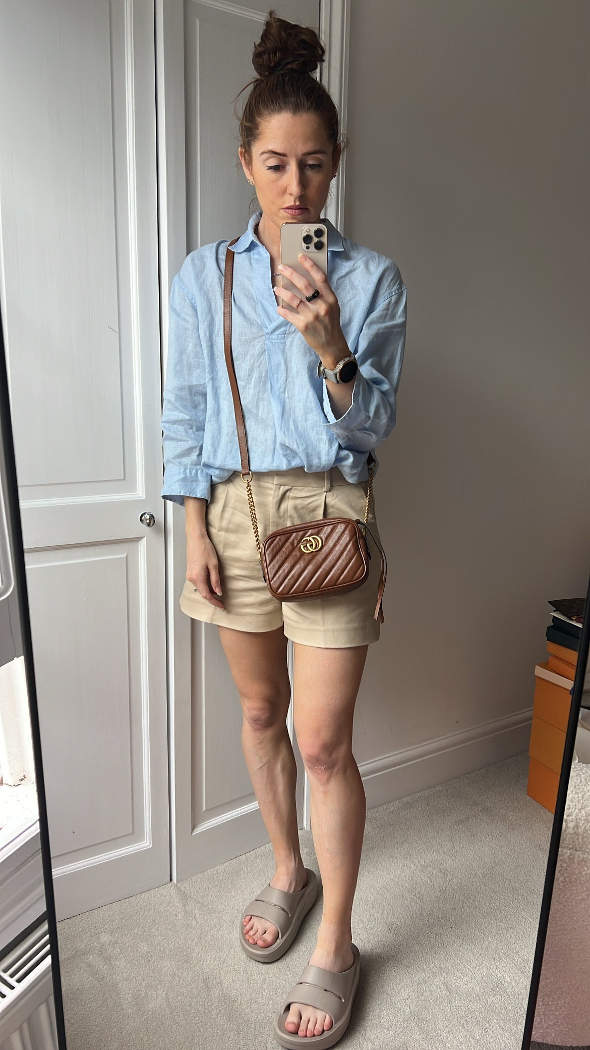 Gucci GG Brown Marmont Mini Shoulder Bag (RRP £1,360)