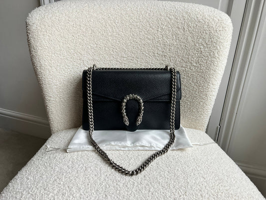 Gucci Dionysus GG Black Small Shoulder Bag (RRP £2,670)