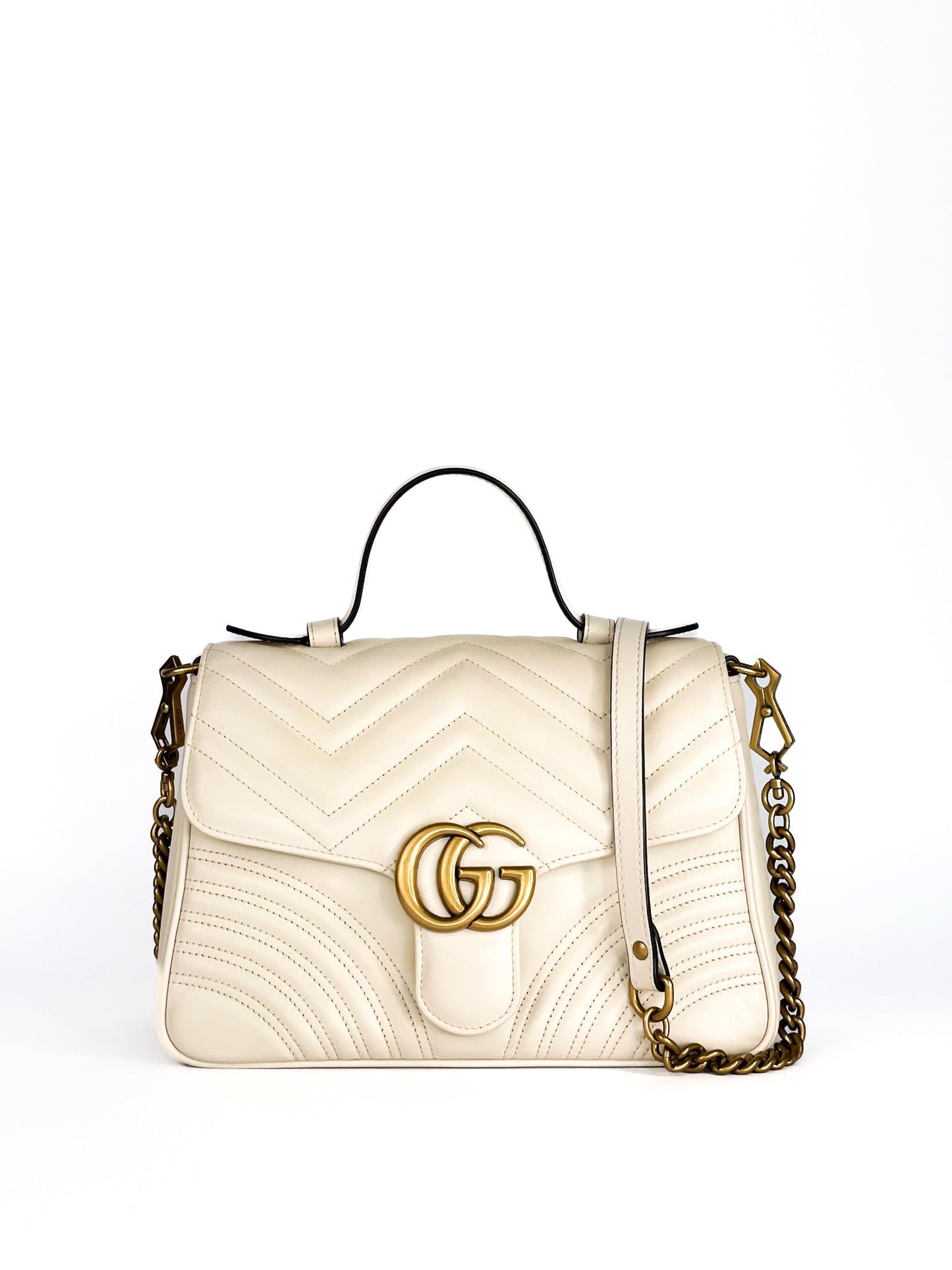 Gucci GG Marmont Matelasse Leather Top Handle Satchel