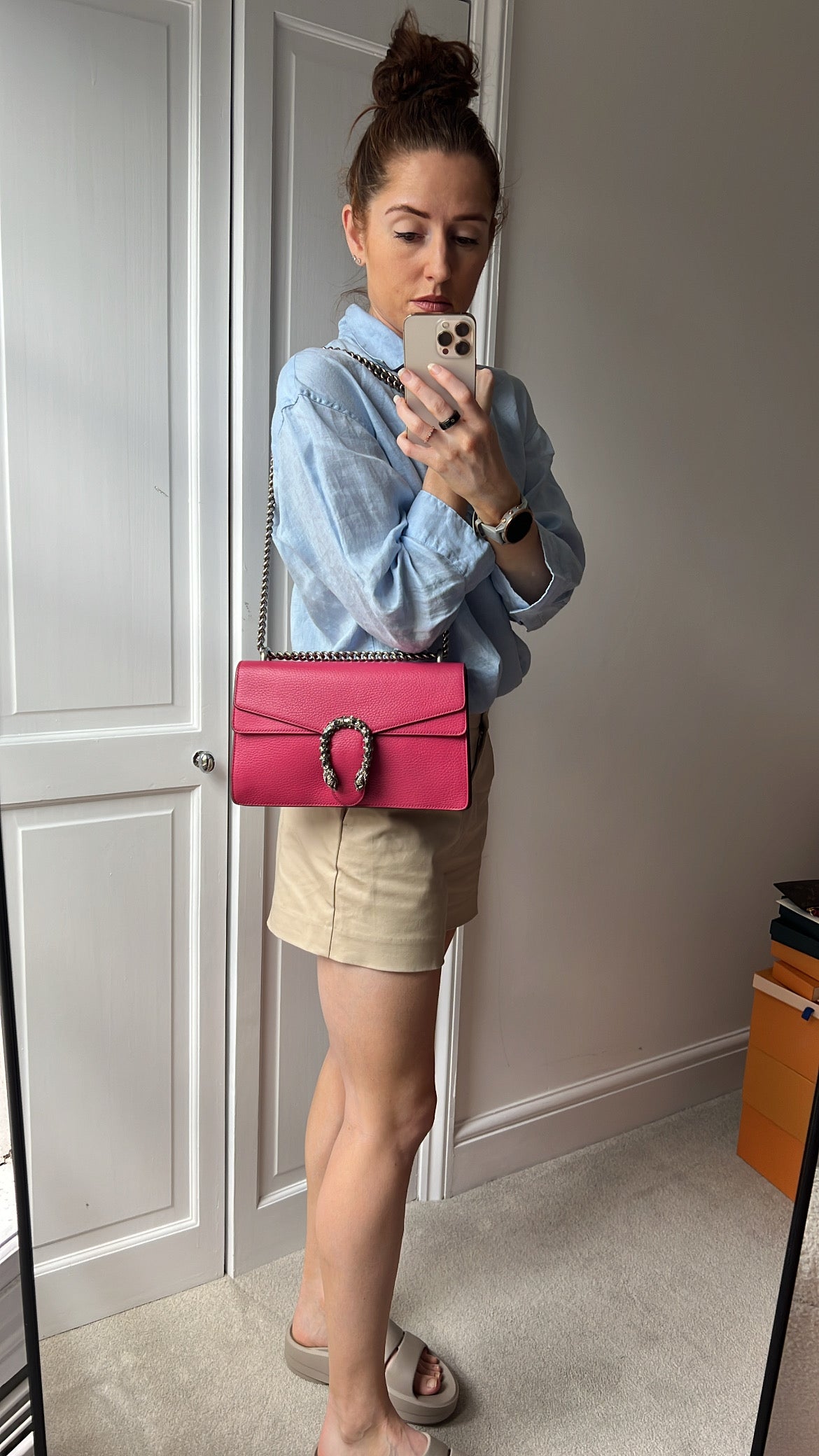 Gucci Dionysus GG Pink Small Shoulder Bag (RRP £2,670)