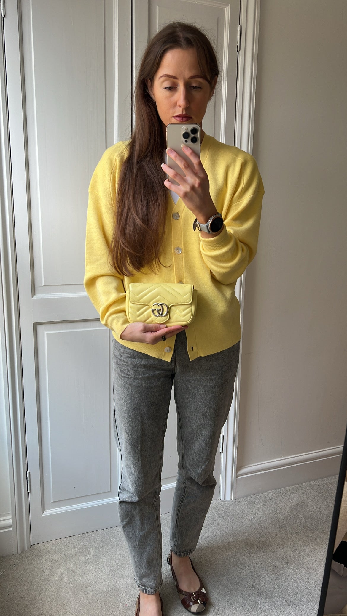 Gucci GG Yellow Marmont Super Mini Shoulder Bag (RRP £1080)