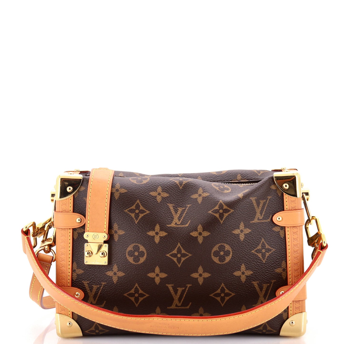 Louis Vuitton Side Trunk Handbag Monogram Canvas PM