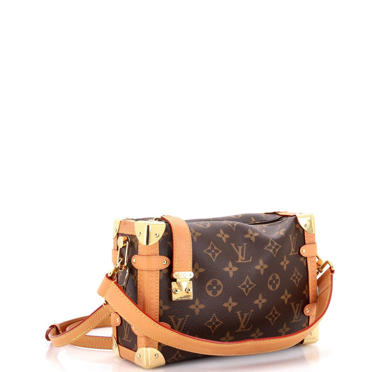 Louis Vuitton Side Trunk Handbag Monogram Canvas PM