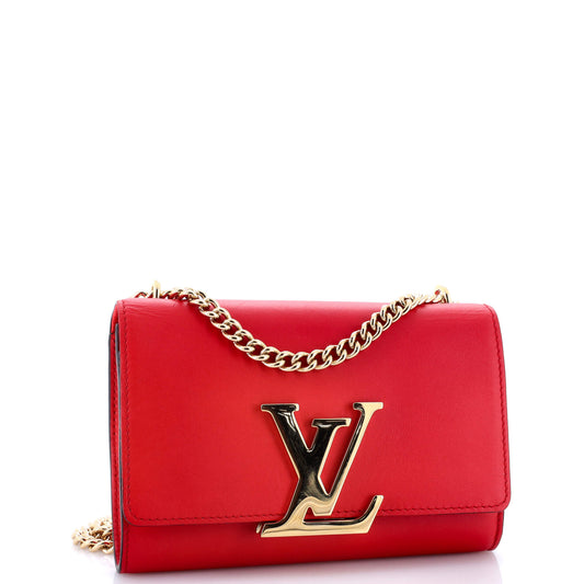 Louis Vuitton Chain Louise Clutch Leather MM