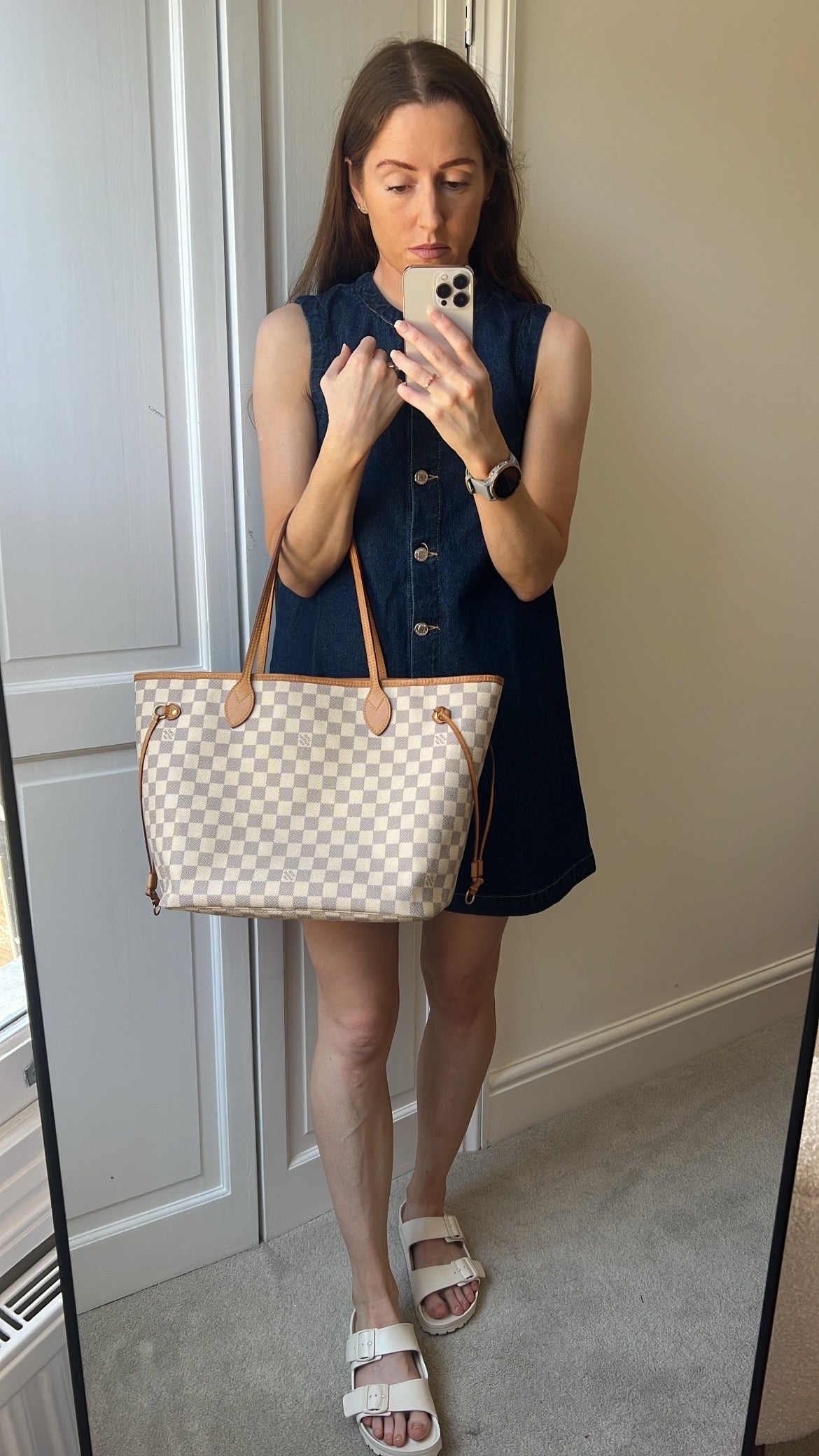 Louis Vuitton Neverfull MM Damier Azur (RRP £1,430)