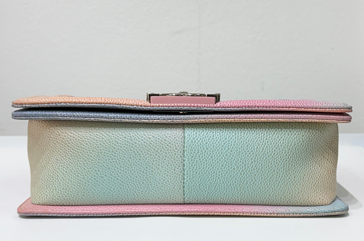 Chanel Rainbow Qulited Caviar LeBoy Bag Medium