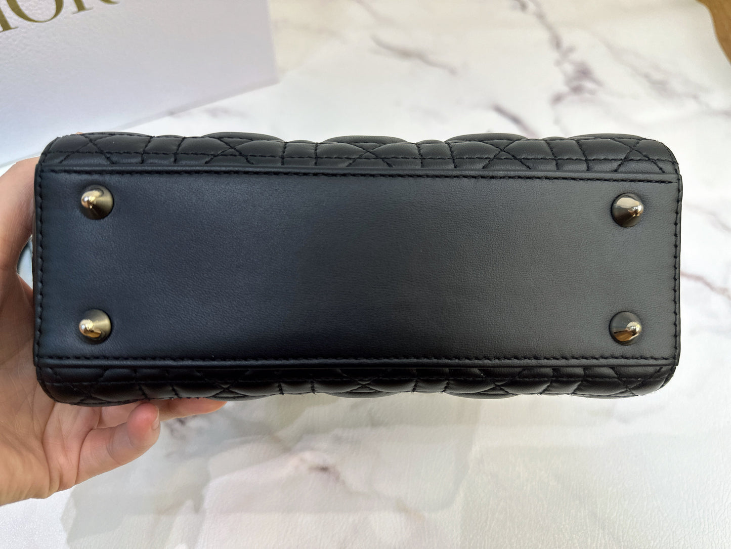 Small Lady Dior My ABCDior Bag Black Cannage Lambskin