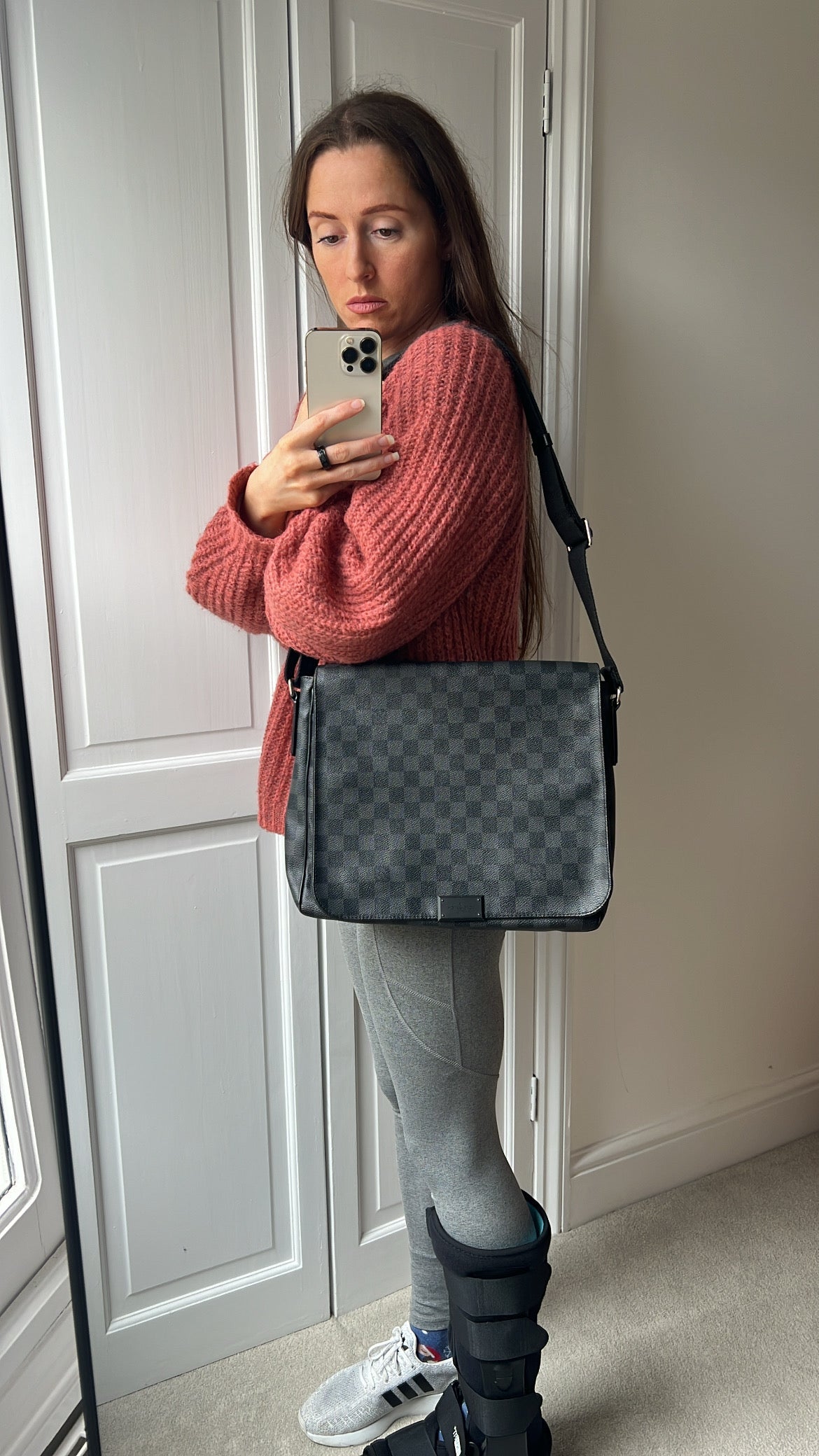 Louis Vuitton PM District Messenger Bag Damier Graphite