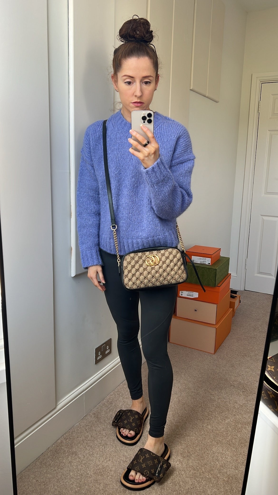 Gucci GG Marmont Canvas Small Shoulder Bag