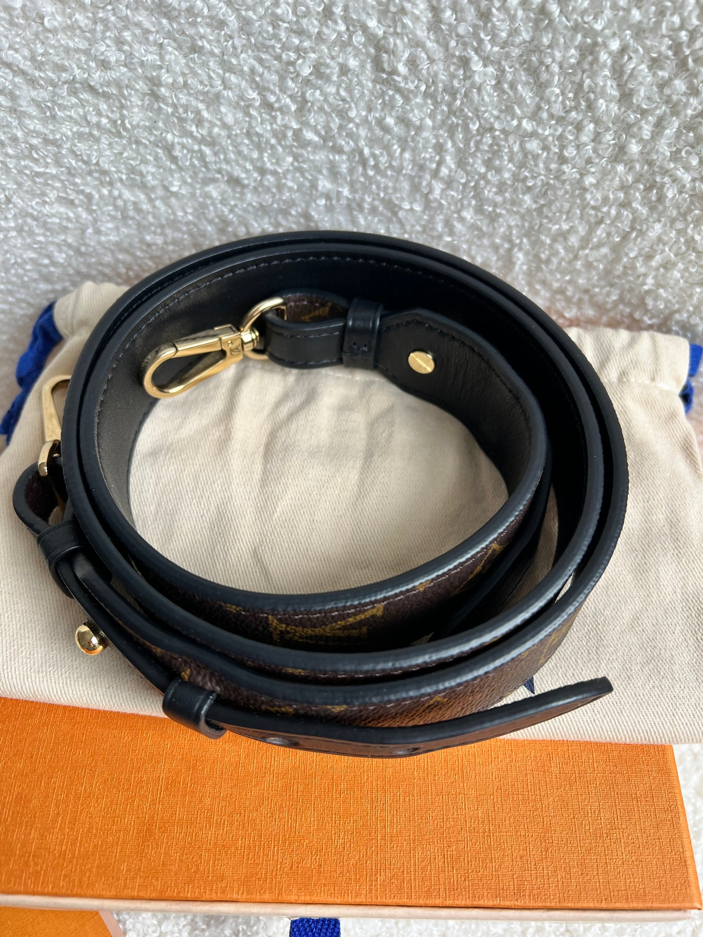 Louis Vuitton Bandouliere XL Monogram Noir Leather Shoulder Strap