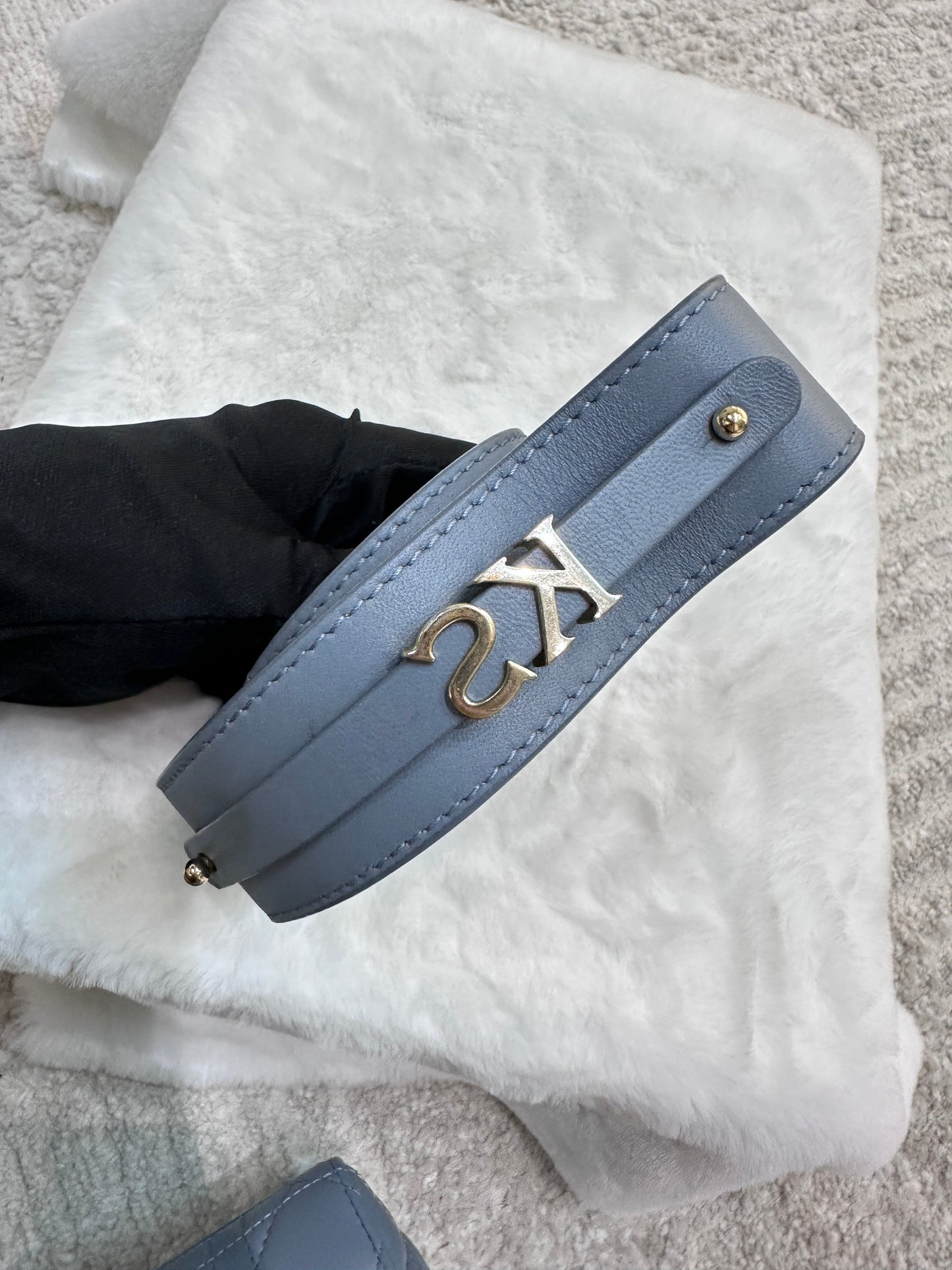 Small Lady Dior My ABC Dior Cannage Lambskin Sky Blue