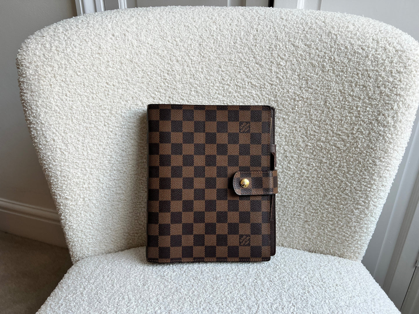 Louis Vuitton Damier Ebene Large Ring Agenda Cover (RRP £585)