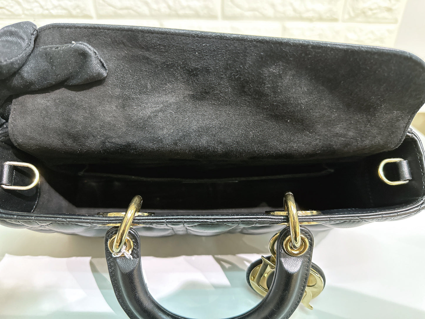Dior Medium Lady D-Joy Bag Black Cannage Lambskin