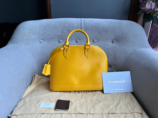 Louis Vuitton Alma PM Citron Yellow Epi (RRP £1780)