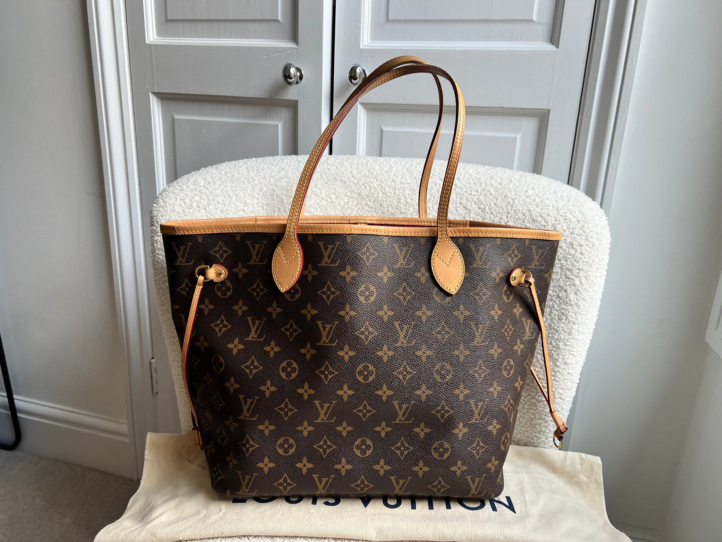 Louis Vuitton Neverfull MM Monogram Pivoine (RRP £1,410)