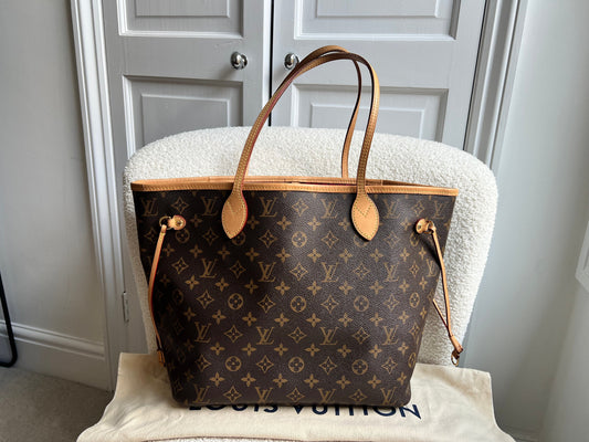 Louis Vuitton Neverfull MM Monogram Pivoine (RRP £1,410)