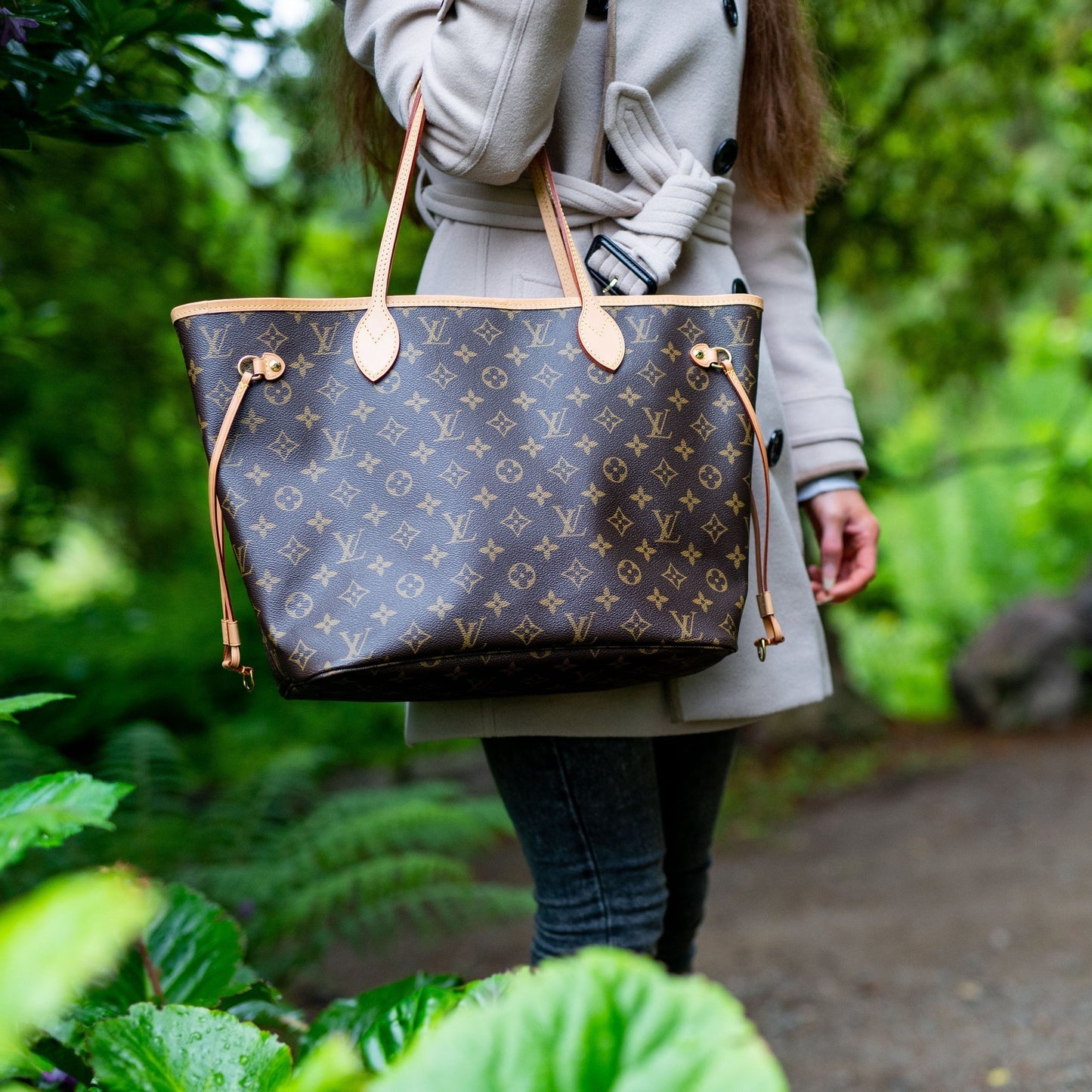 Louis Vuitton Neverfull MM Monogram Pivoine Interior (RRP £1,410)