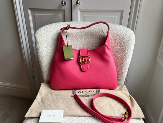 Gucci Pink Large Aphrodite Shoulder Bag (RRP £1760)