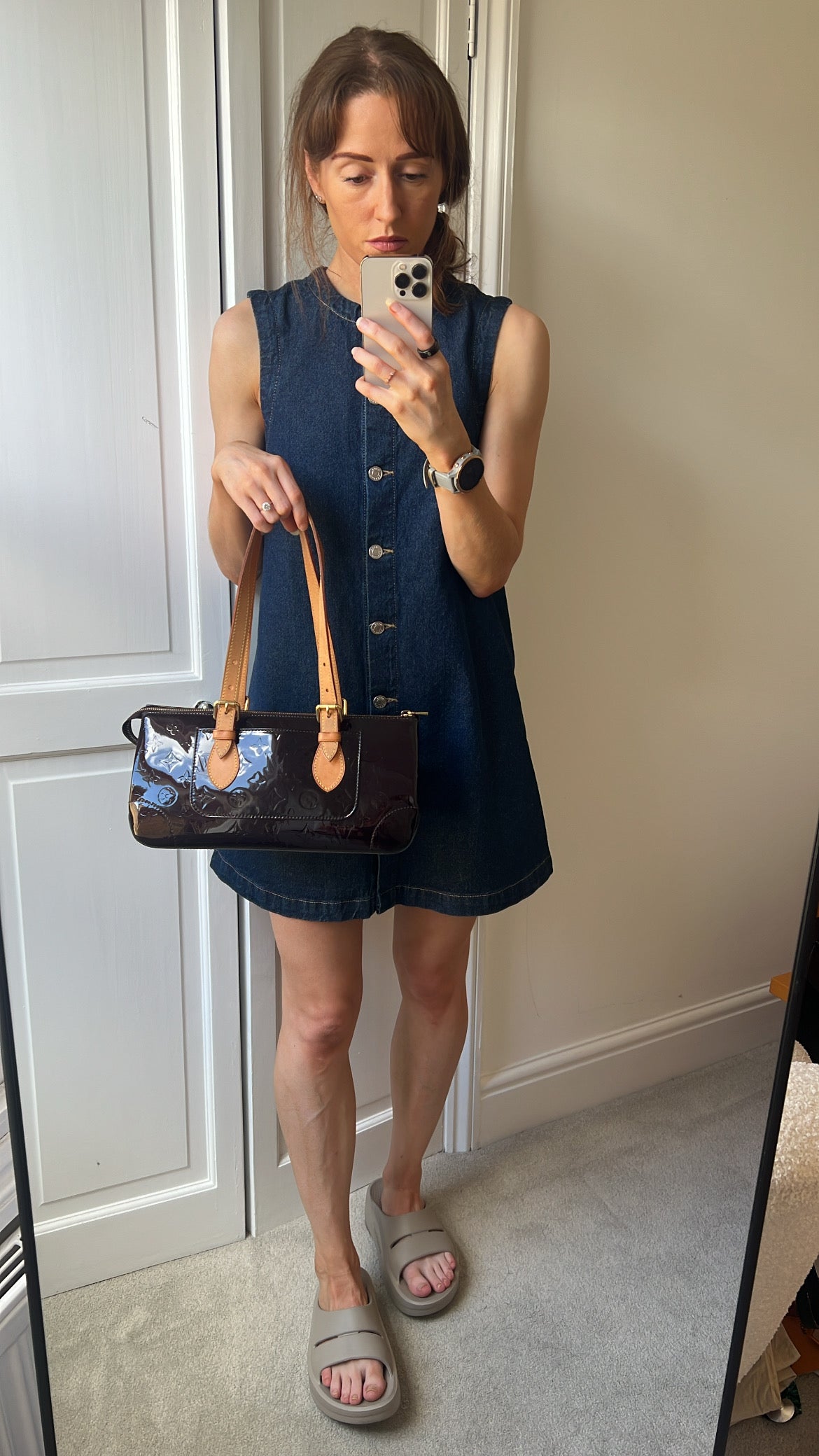 Louis Vuitton Rosewood Avenue Amarante Monogram Vernis