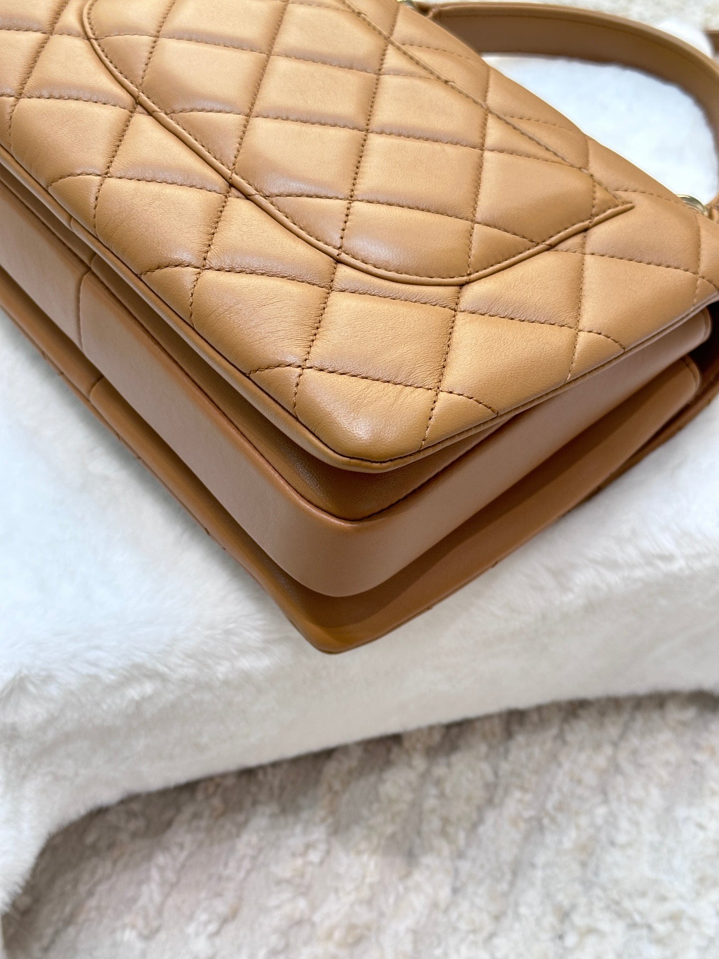 CHANEL  Small Trendy CC  Handle Flap Bag 19K Brown