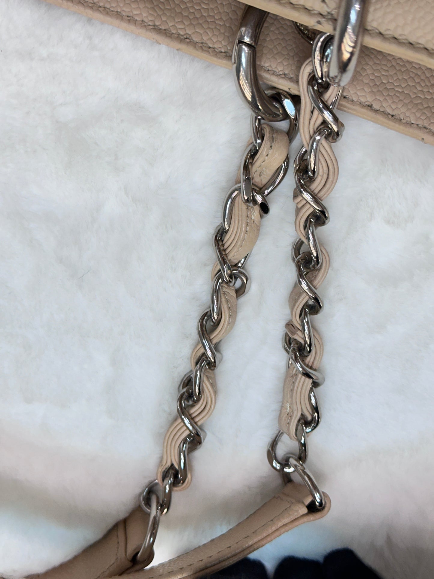 Chanel GST Beige Caviar Shw Bag
