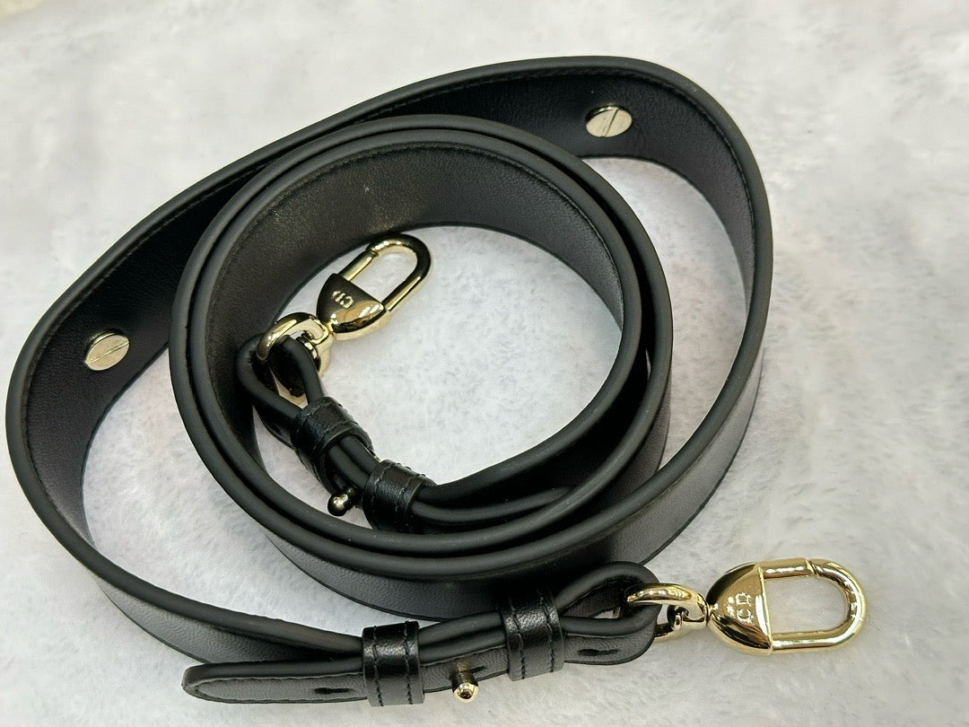 Christian Dior Small Cannage Lambskin My Lady Dior ABC Bag Black GHW