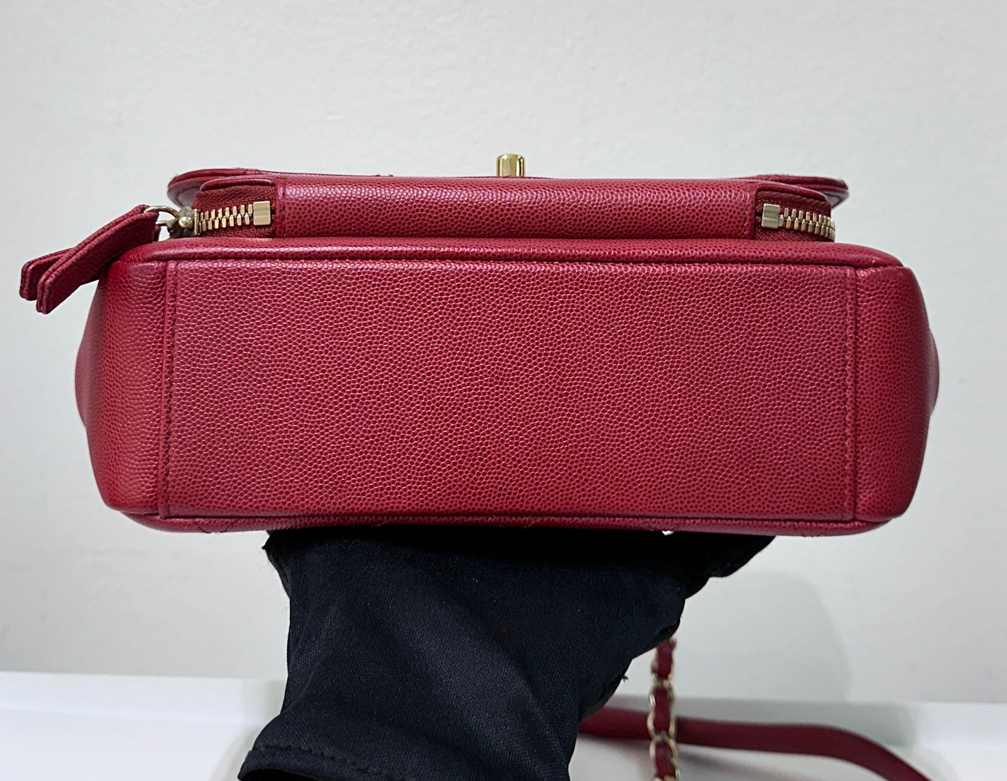 CHANEL Small Business Affinity Bag Red