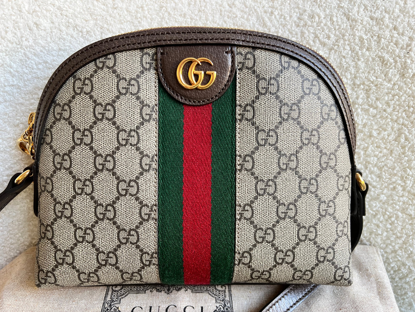Gucci Ophidia GG Supreme Rounded Top Shoulder Bag (RRP £1,380)