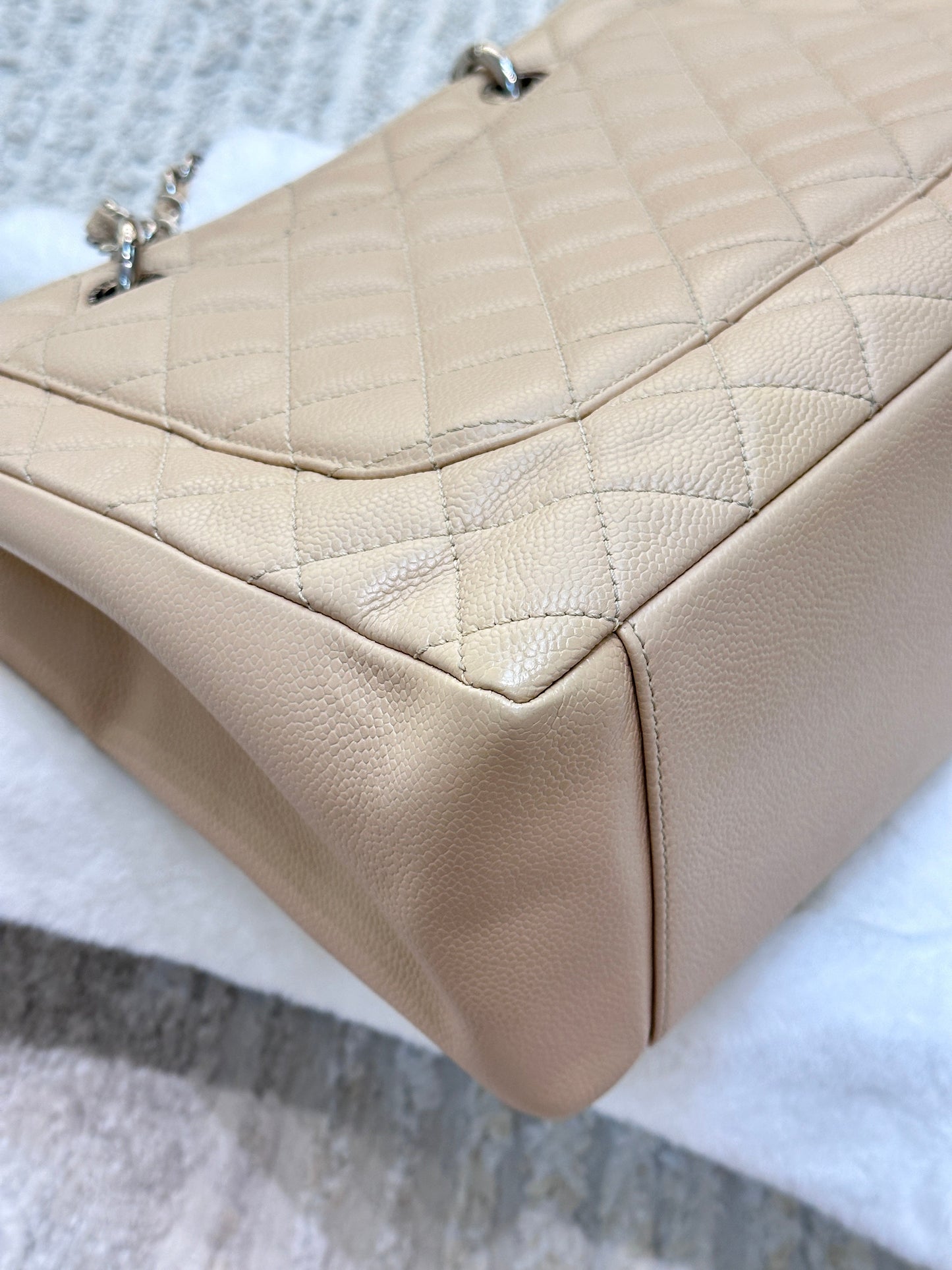Chanel GST Beige Caviar Shw Bag