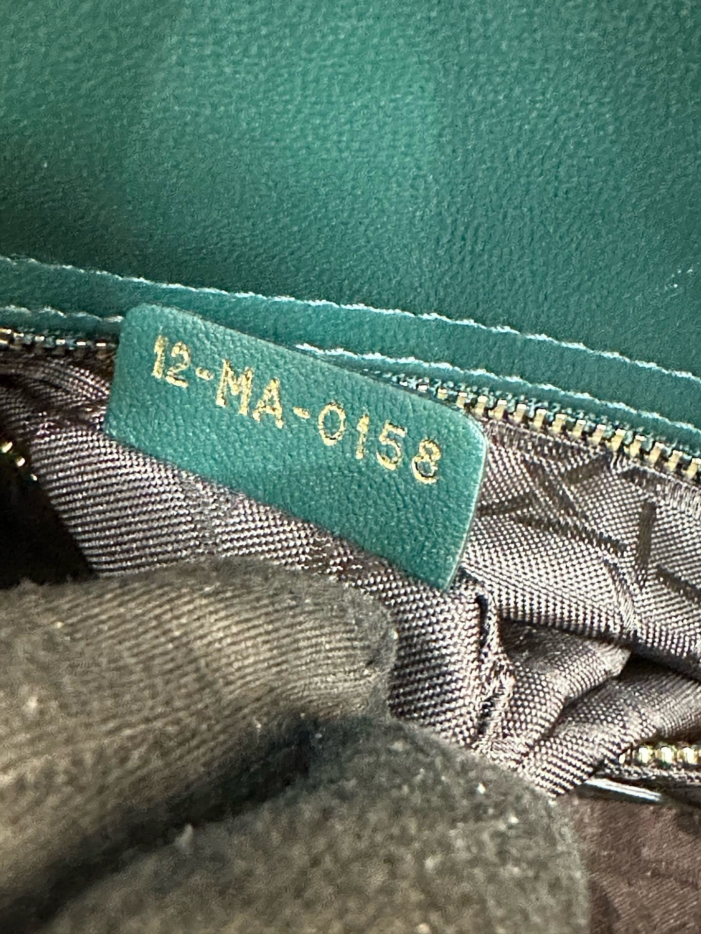 Christian Dior Mini Lambskin Cannage Lady Dior Green