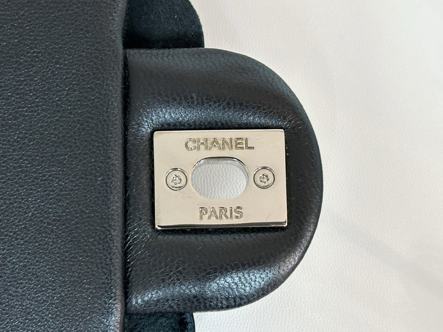 CHANEL Camellia Lambskin Patent Around Flap Crossbody Bag holo card 2246
