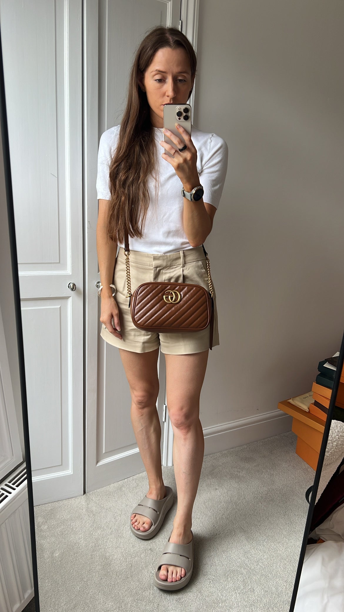 Gucci GG Brown Marmont Small Shoulder Bag (RRP £1440)