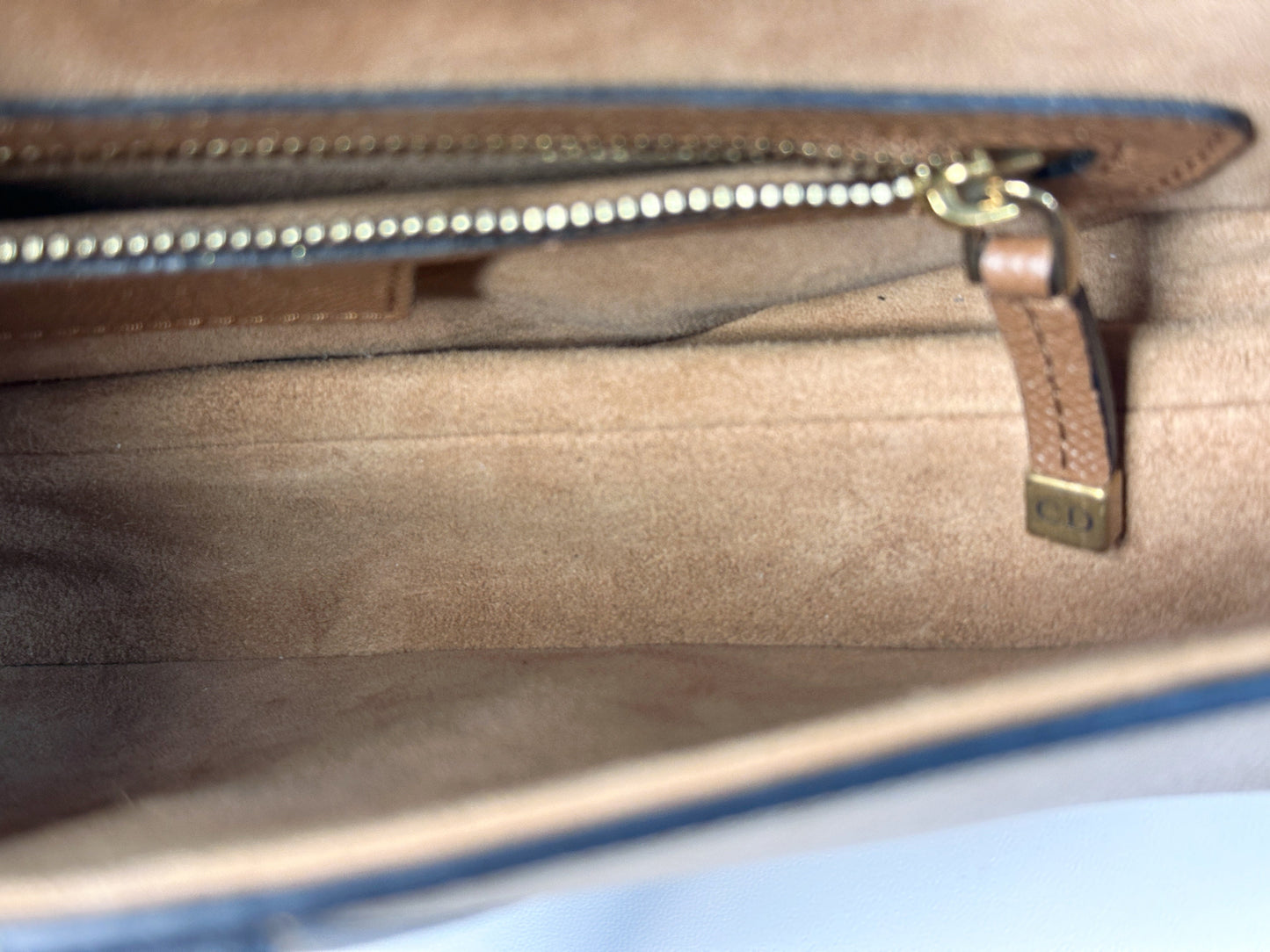 Christian Dior Saddle Bag with Strap Golden Saddle Grained Calfskin 2022 year