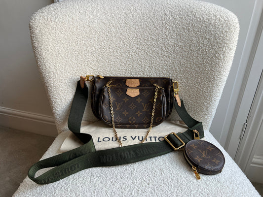 Louis Vuitton Multi Pochette Accessoires Khaki (RRP £2030)