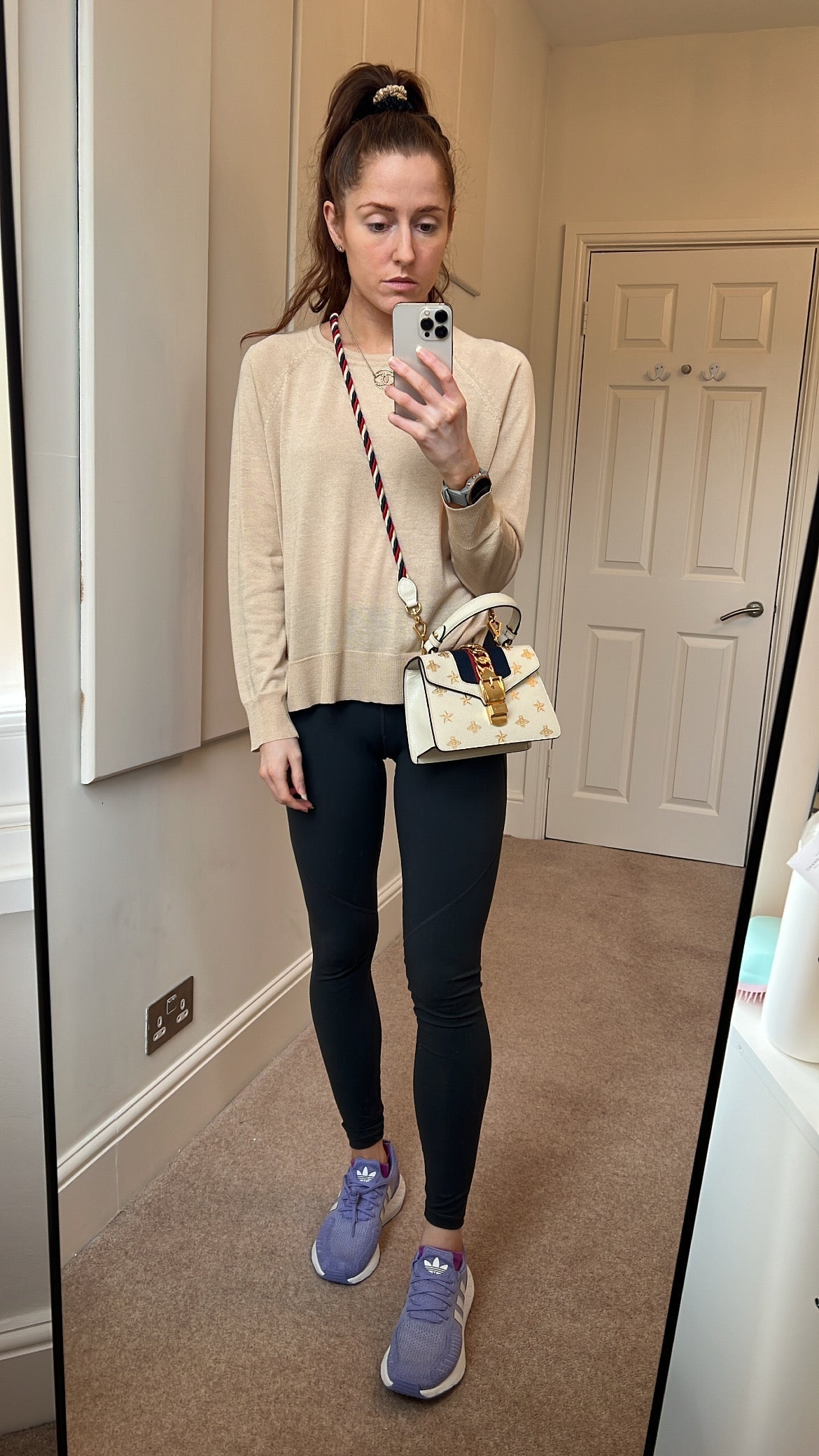 Gucci White Bee Star Sylvie Mini Bag (RRP £1,890)