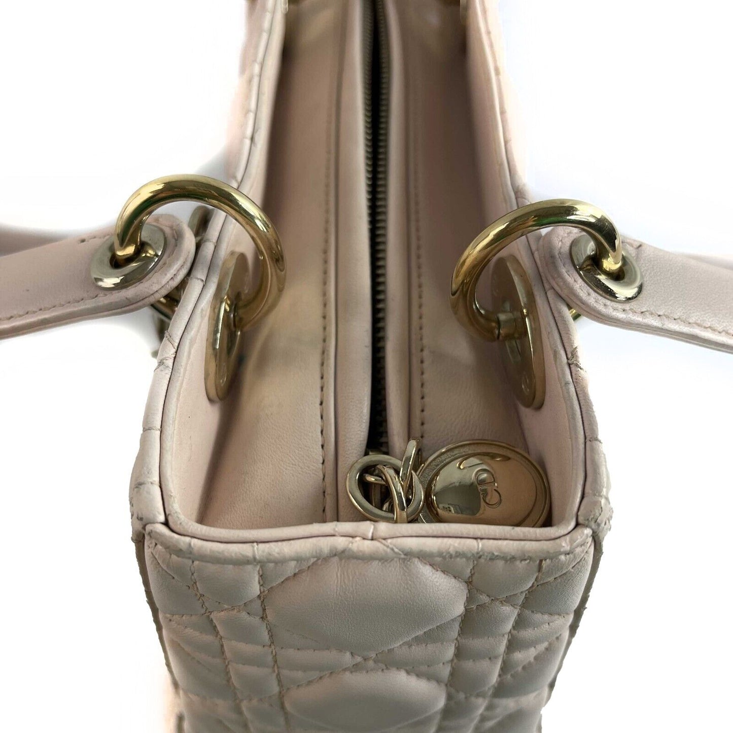 CHRISTIAN DIOR Medium Lady Dior Rose Poudre