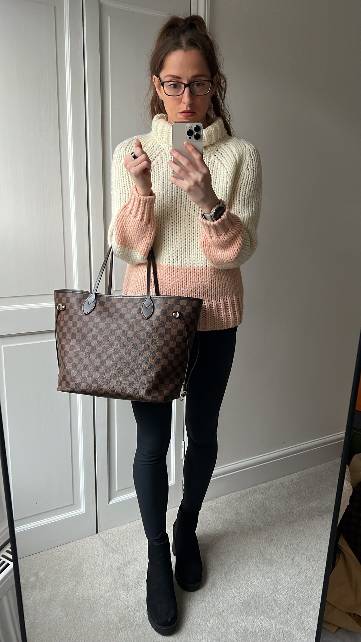 Louis Vuitton Neverfull MM Damier Ebene Cherry Interior (RRP £1,410)