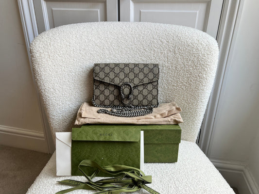 Gucci Dionysus GG Supreme Chain Wallet (RRP £1250)